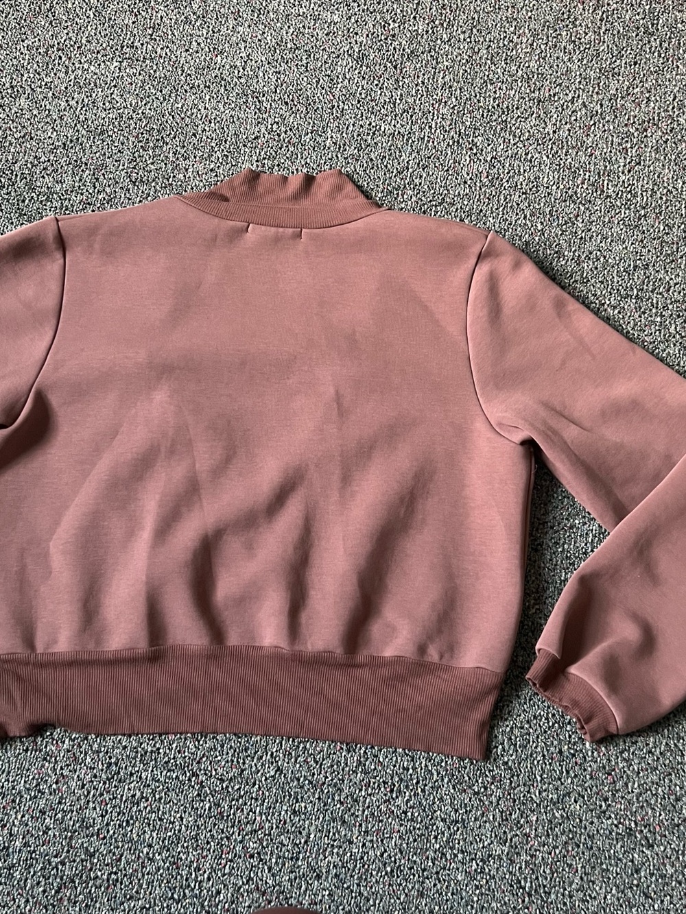 Brown V-Neck Plunge Shrug Style Long-sleeve Cozy Sweater Sweatshirt Loungewear L - Picture 12 of 16